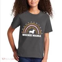 Weenie Mama Leopard Rainbow Dachshund Lover Gift Kids T-Shirt thumb 2