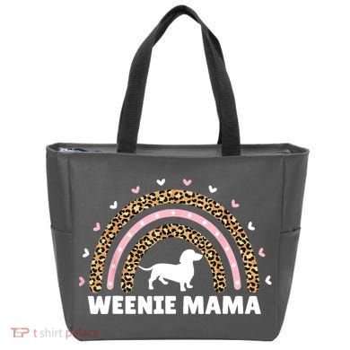 Weenie Mama Leopard Rainbow Dachshund Lover Gift Tote Bag