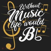 Without Music Life Would B Flat II Funny Music Quotes Beanie thumb 2