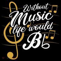 Without Music Life Would B Flat II Funny Music Quotes Mousepad thumb 1