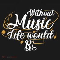 Without Music Life Would B Flat Ii Funny Music Quotes Lover Baby Bodysuit thumb 2