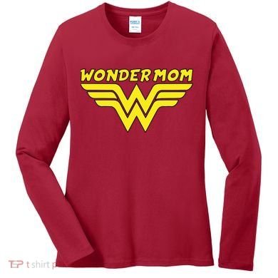 Wonder Mom Mother's Day Gift Women's Long Sleeve Shirt