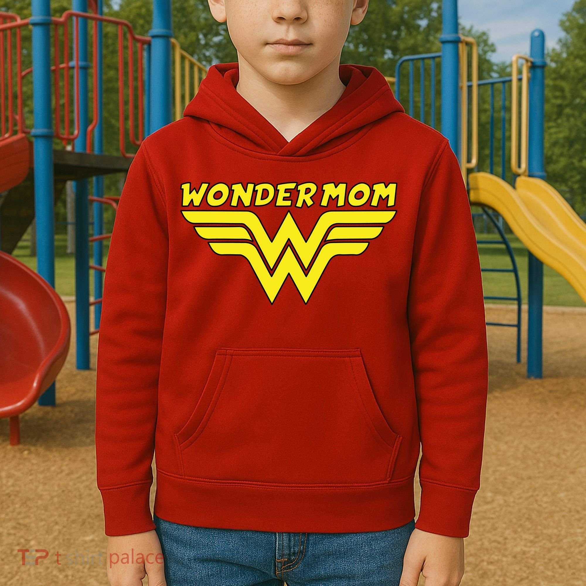 Wonder Mom Mother's Day Gift Kids Hoodie
