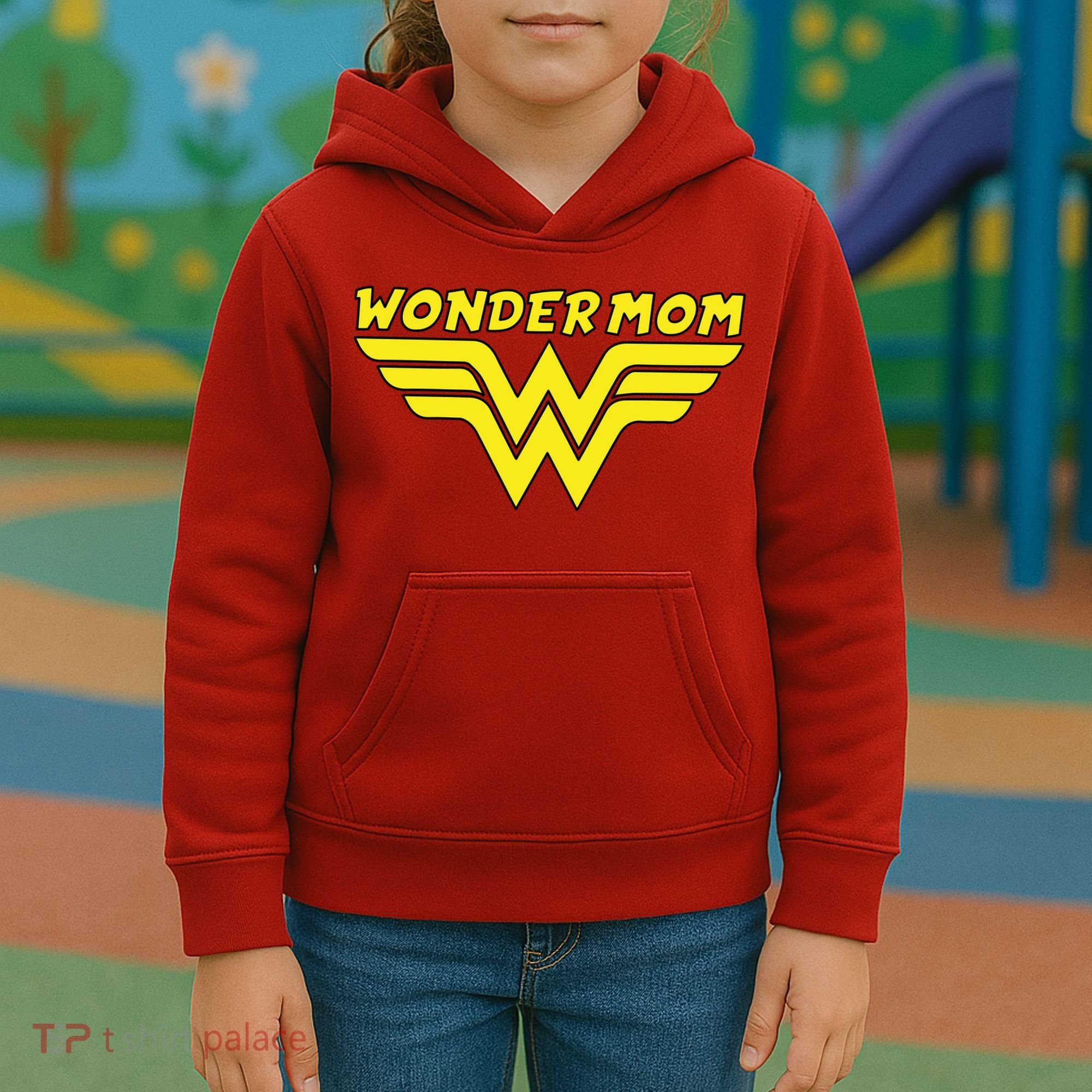 Wonder Mom Mother's Day Gift Kids Hoodie