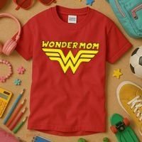 Wonder Mom Mother's Day Gift Kids T-Shirt thumb 3