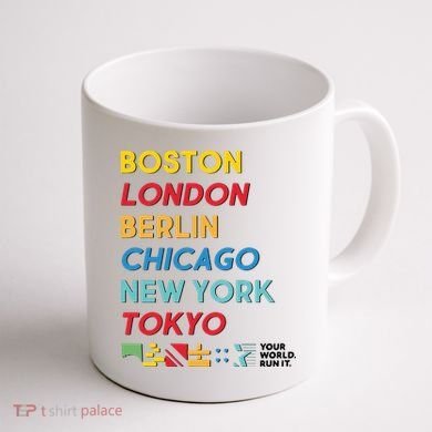 World Marathon Majors Sportiqe Coffee Mug back