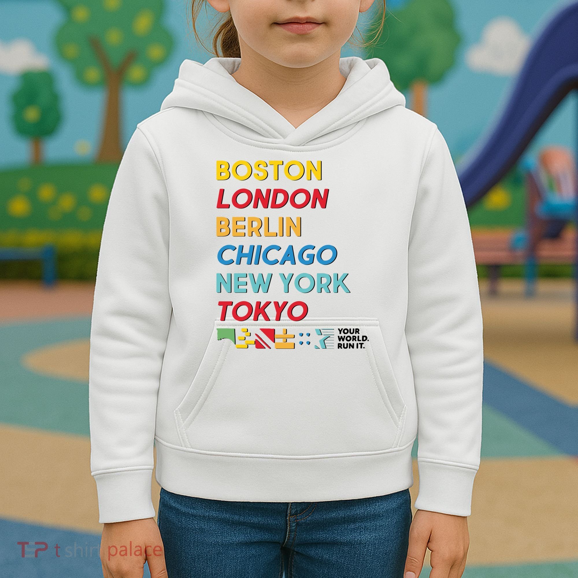 World Marathon Majors Sportiqe Kids Hoodie
