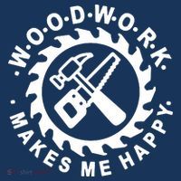 Woodwork Makes Me Happy Mousepad thumb 1