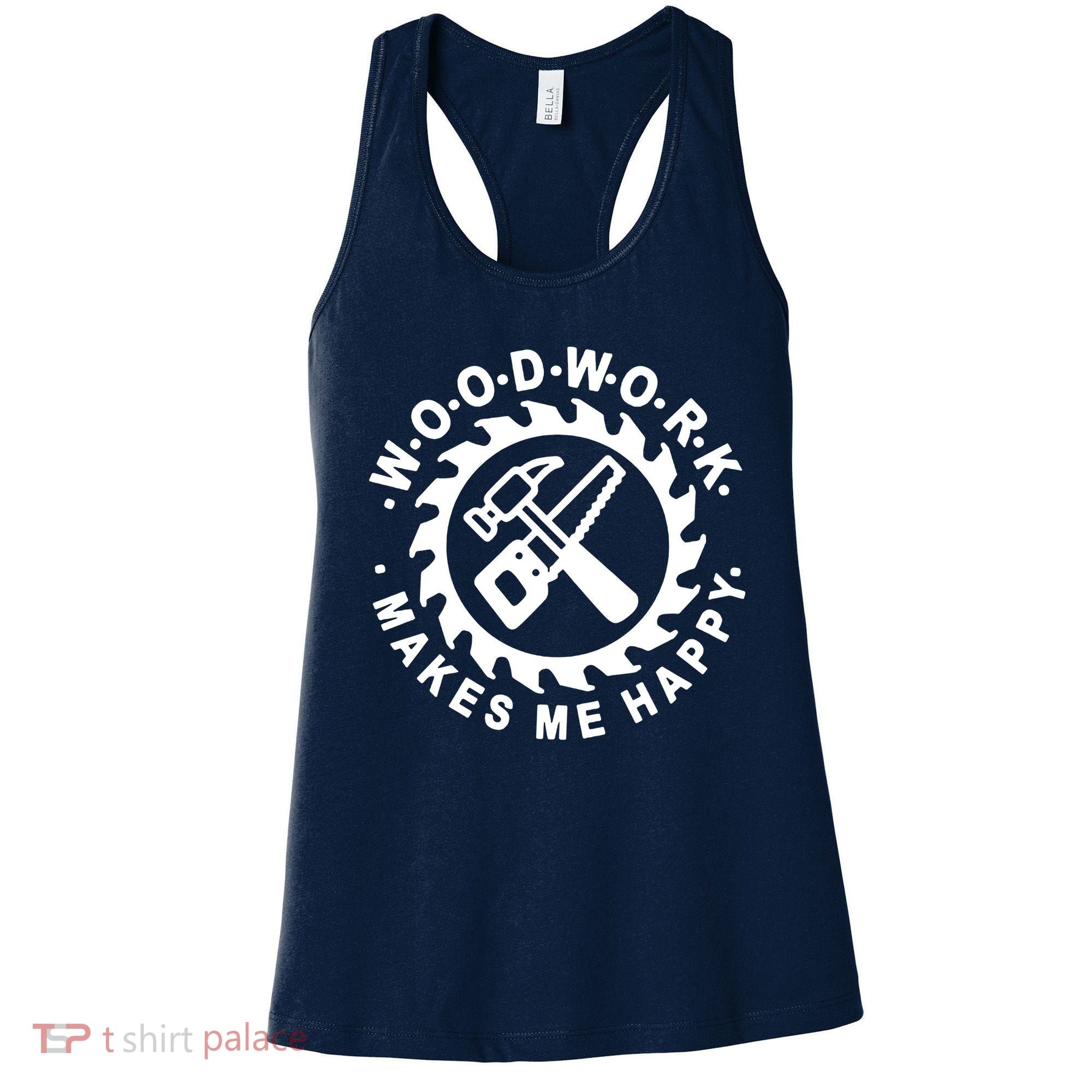 Woodwork Makes Me Happy Women's Tank Top