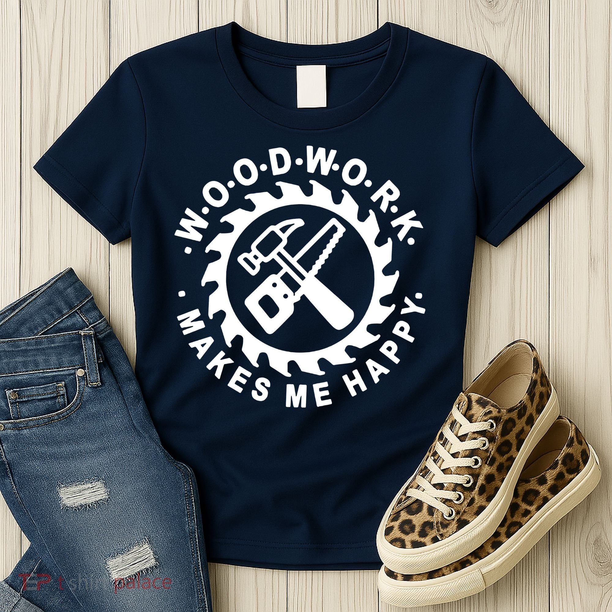Woodwork Makes Me Happy Women's T-Shirt