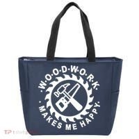 Woodwork Makes Me Happy Tote Bag thumb 0