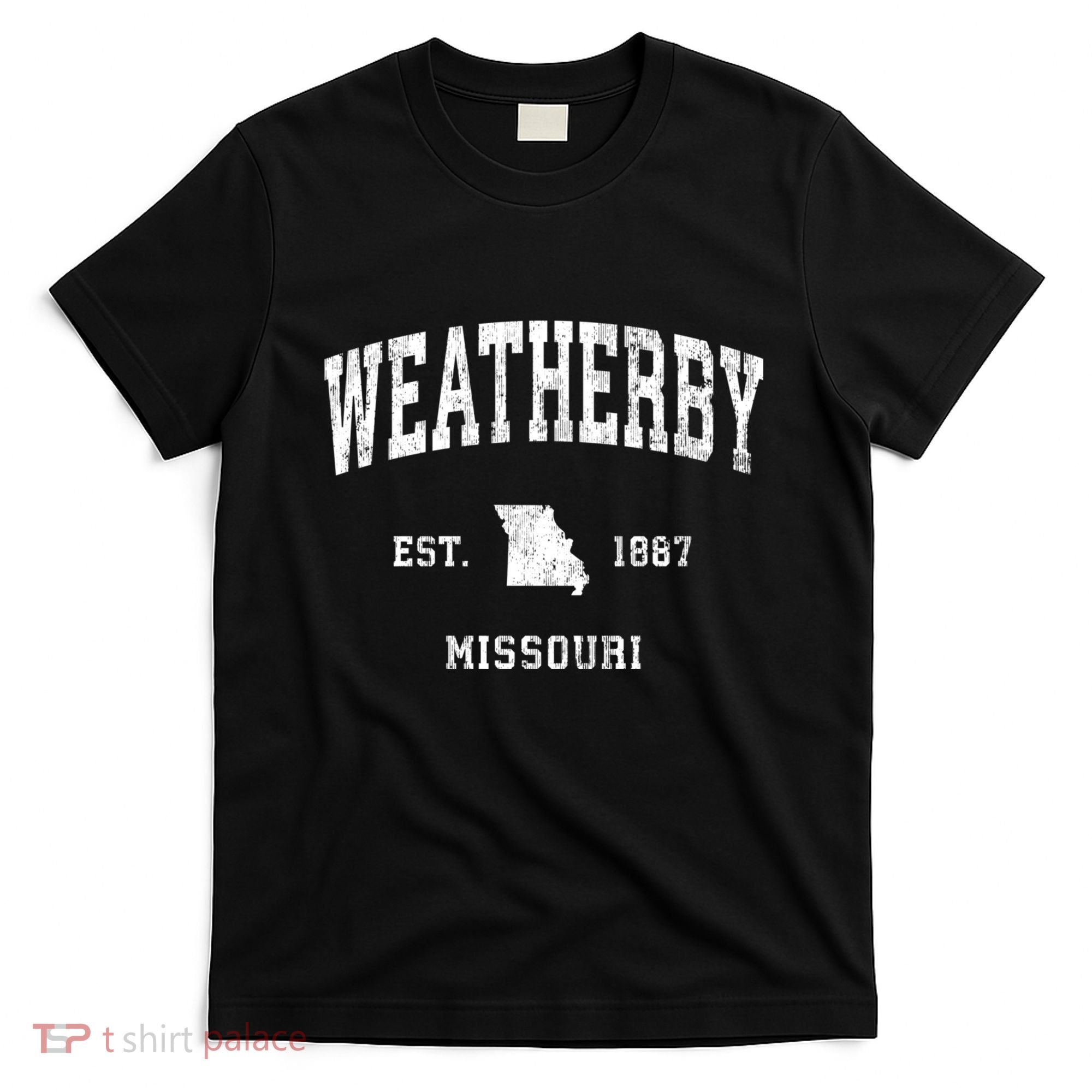 Weatherby Missouri Mo Vintage Athletic Sports T-Shirt