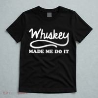 Whiskey Made Me Do It Funny T-Shirt thumb 5