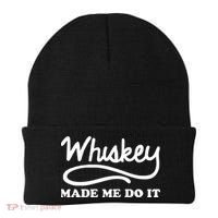 Whiskey Made Me Do It Funny Beanie thumb 0