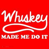 Whiskey Made Me Do It Funny Santa Hat thumb 1