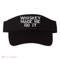 Whiskey Made Me Do It Funny Fathers Day Gift Alcohol Visor thumb 0
