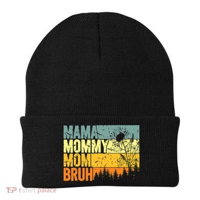 Wo Mama Mommy Mom Bruh Funny Mothers Day Vintage Beanie