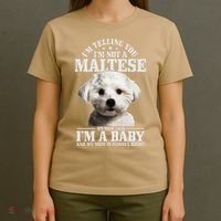Womens Maltese Mom Said Im A Baby Funny Maltese Dog T-Shirt thumb 4