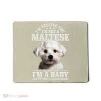 Womens Maltese Mom Said Im A Baby Funny Maltese Dog Mousepad thumb 0