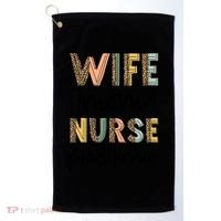 Wife Mom Nurse Practitioner Np Nurse Practitioners Great Gift Golf Towel thumb 0