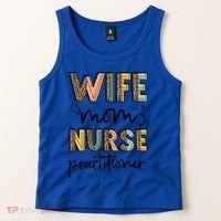 Wife Mom Nurse Practitioner Np Nurse Practitioners Great Gift Tank Top thumb 2