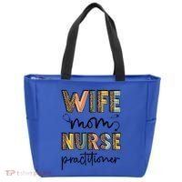 Wife Mom Nurse Practitioner Np Nurse Practitioners Great Gift Tote Bag thumb 0