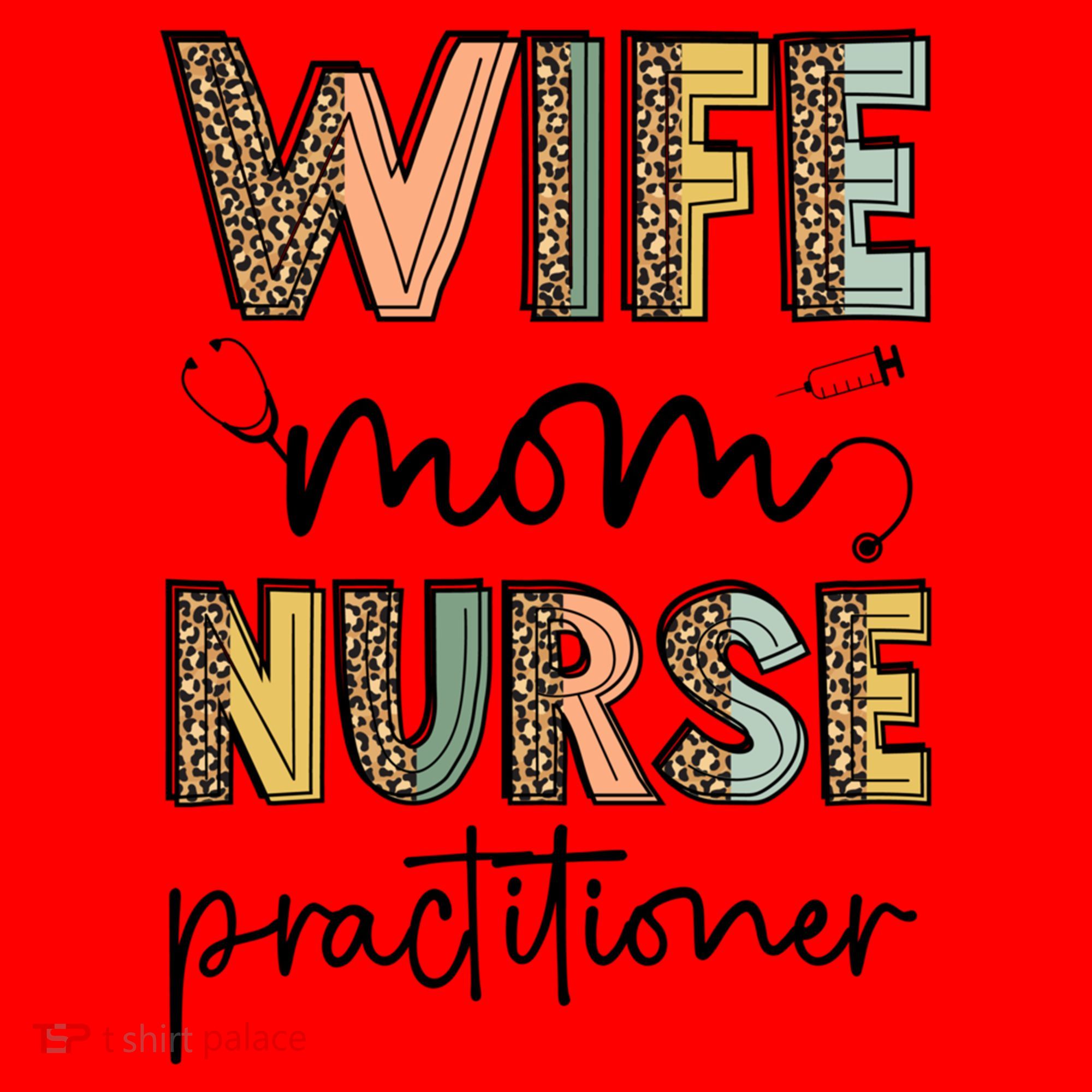 Wife Mom Nurse Practitioner Np Nurse Practitioners Great Gift Santa Hat
