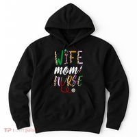 Wife Mom Nurse Cheetah Hoodie thumb 0