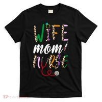 Wife Mom Nurse Cheetah T-Shirt thumb 0