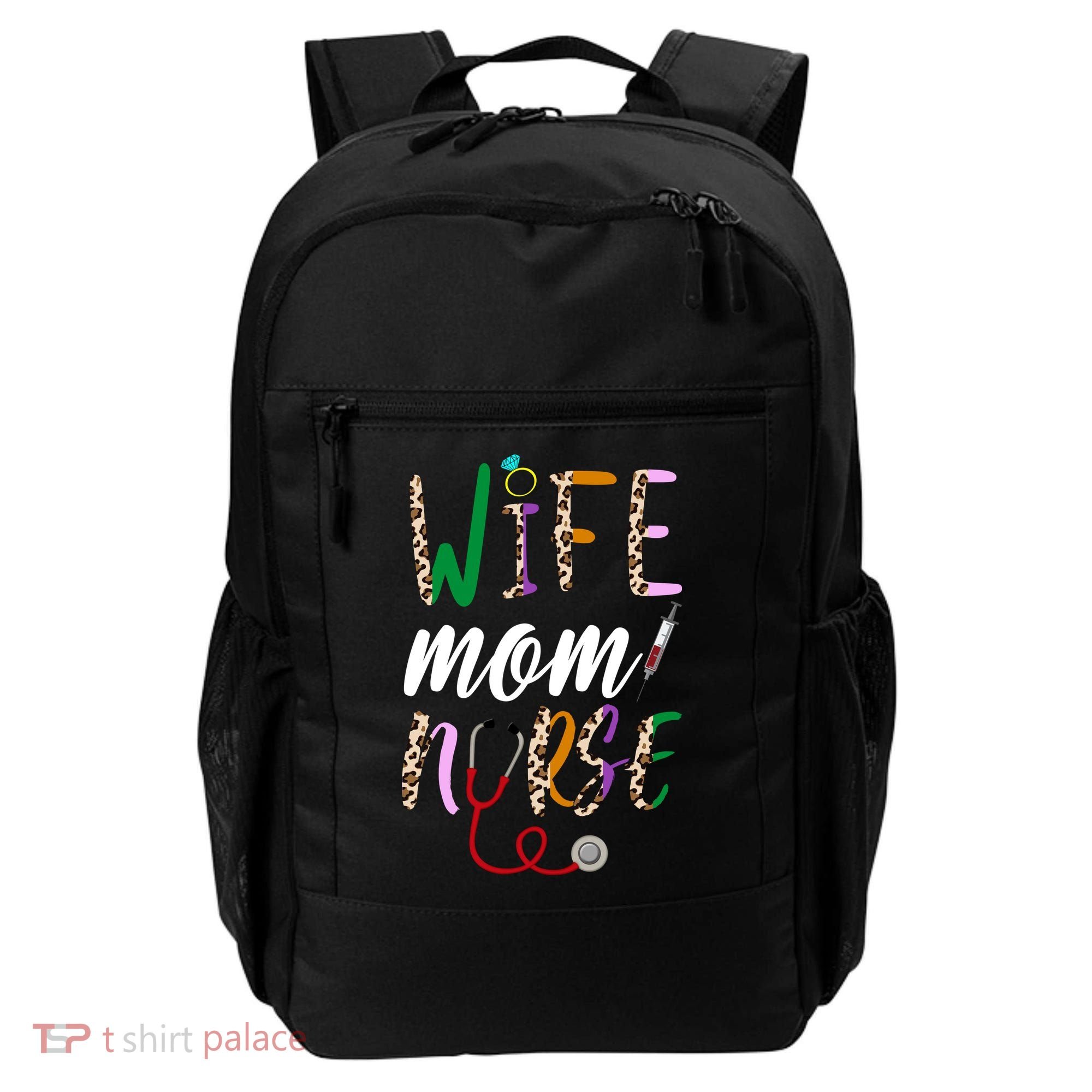 Wife Mom Nurse Cheetah Backpack