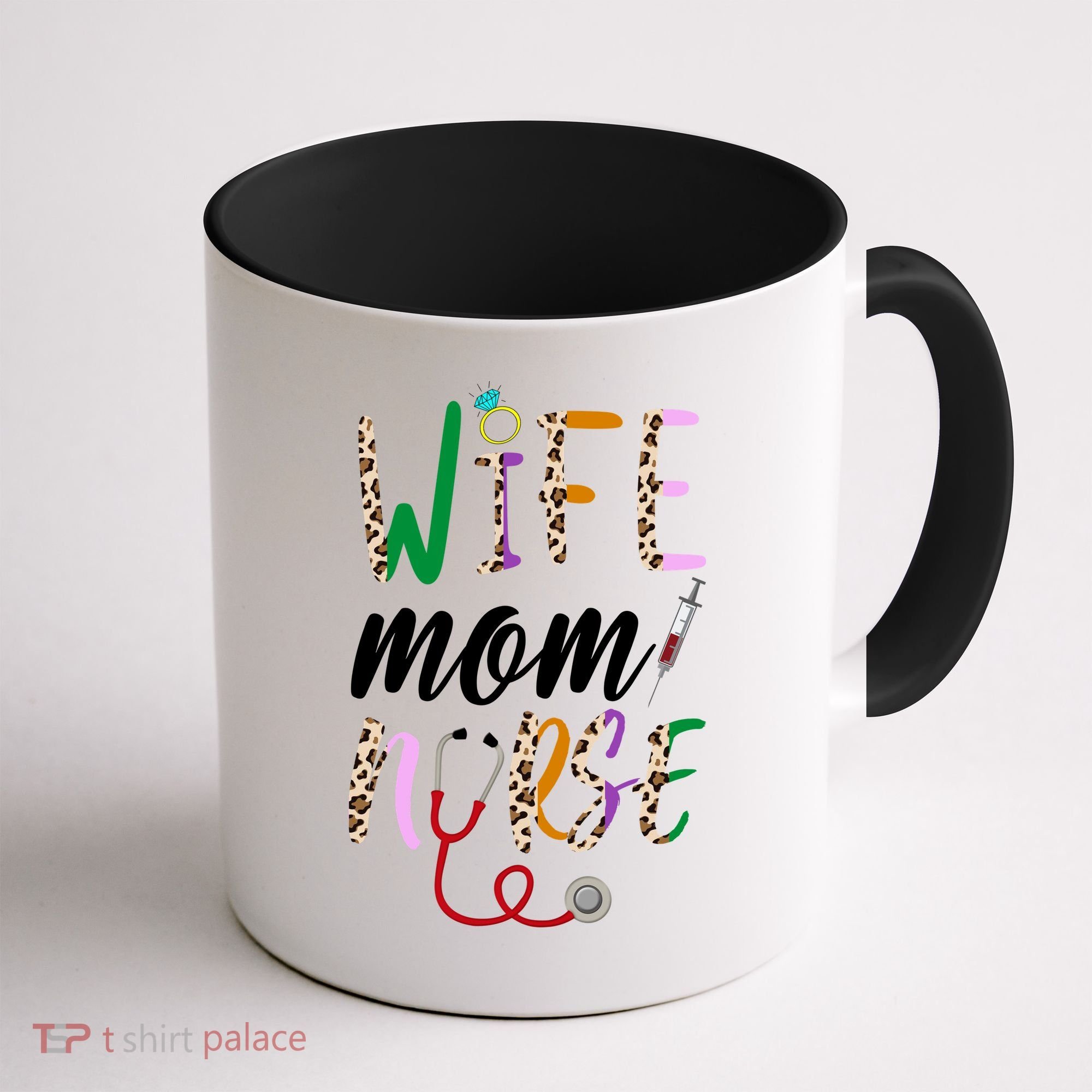 Wife Mom Nurse Cheetah Coffee Mug
