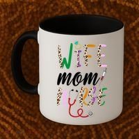 Wife Mom Nurse Cheetah Coffee Mug thumb 2