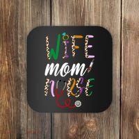 Wife Mom Nurse Cheetah Coaster thumb 0