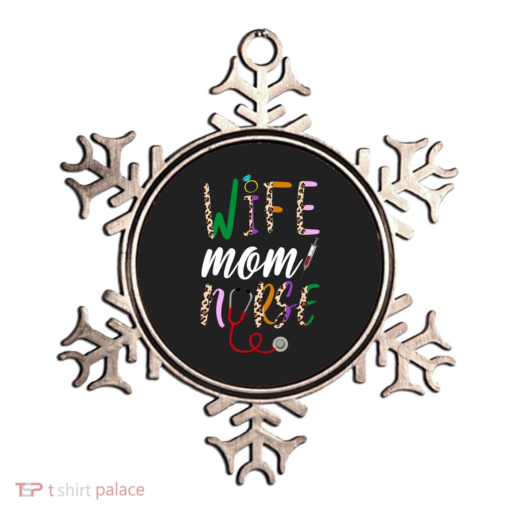 Wife Mom Nurse Cheetah Ornament