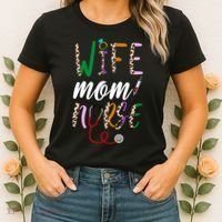 Wife Mom Nurse Cheetah Women's T-Shirt thumb 2