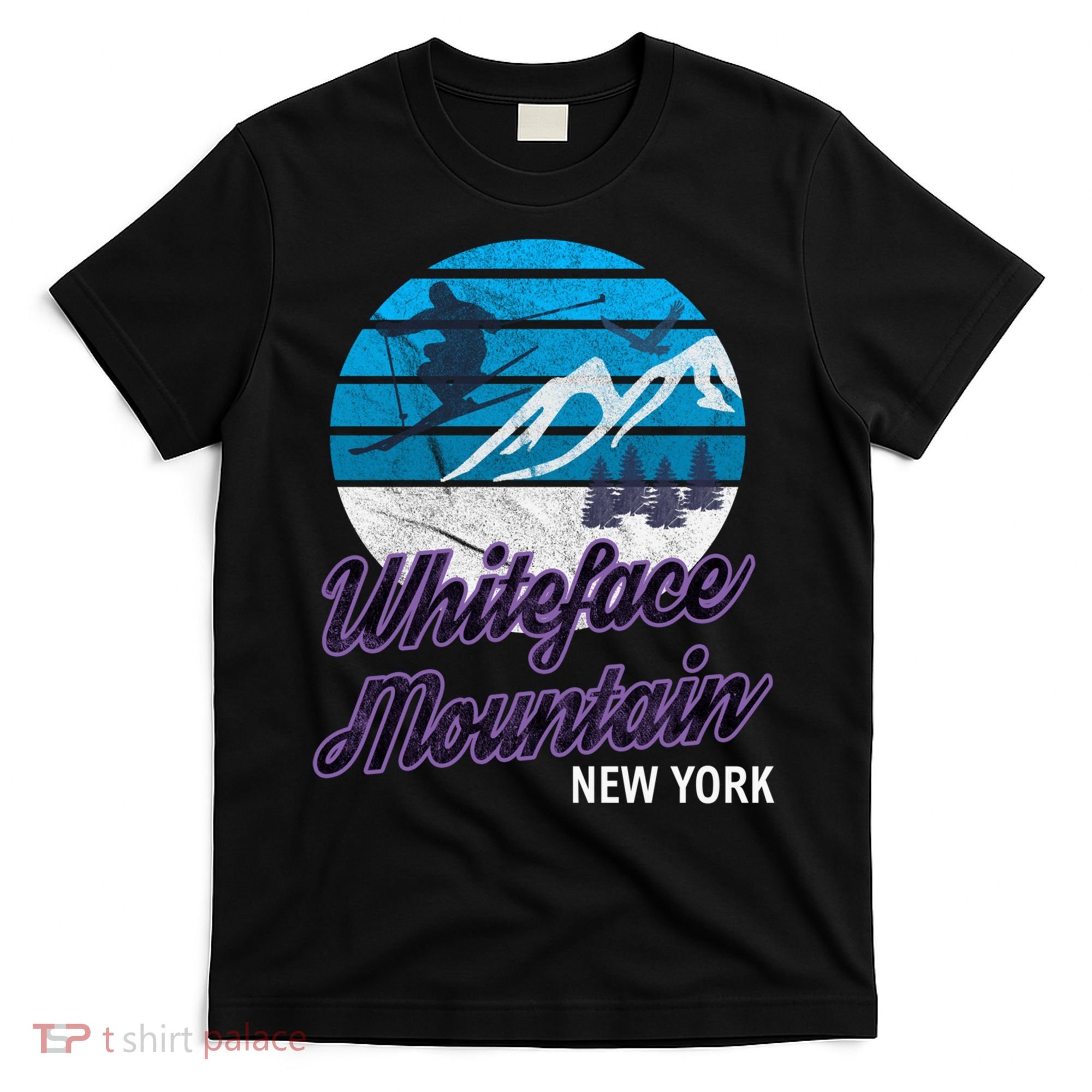 Whiteface Mountain NY Ski Graphic Vintage Retro Gift T-Shirt