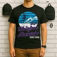 Whiteface Mountain NY Ski Graphic Vintage Retro Gift T-Shirt thumb 6