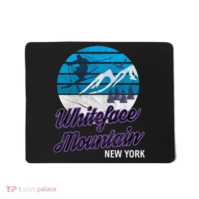 Whiteface Mountain NY Ski Graphic Vintage Retro Gift Mousepad