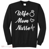 Wife Mom Nurse Cute Gift Sweatshirt thumb 0