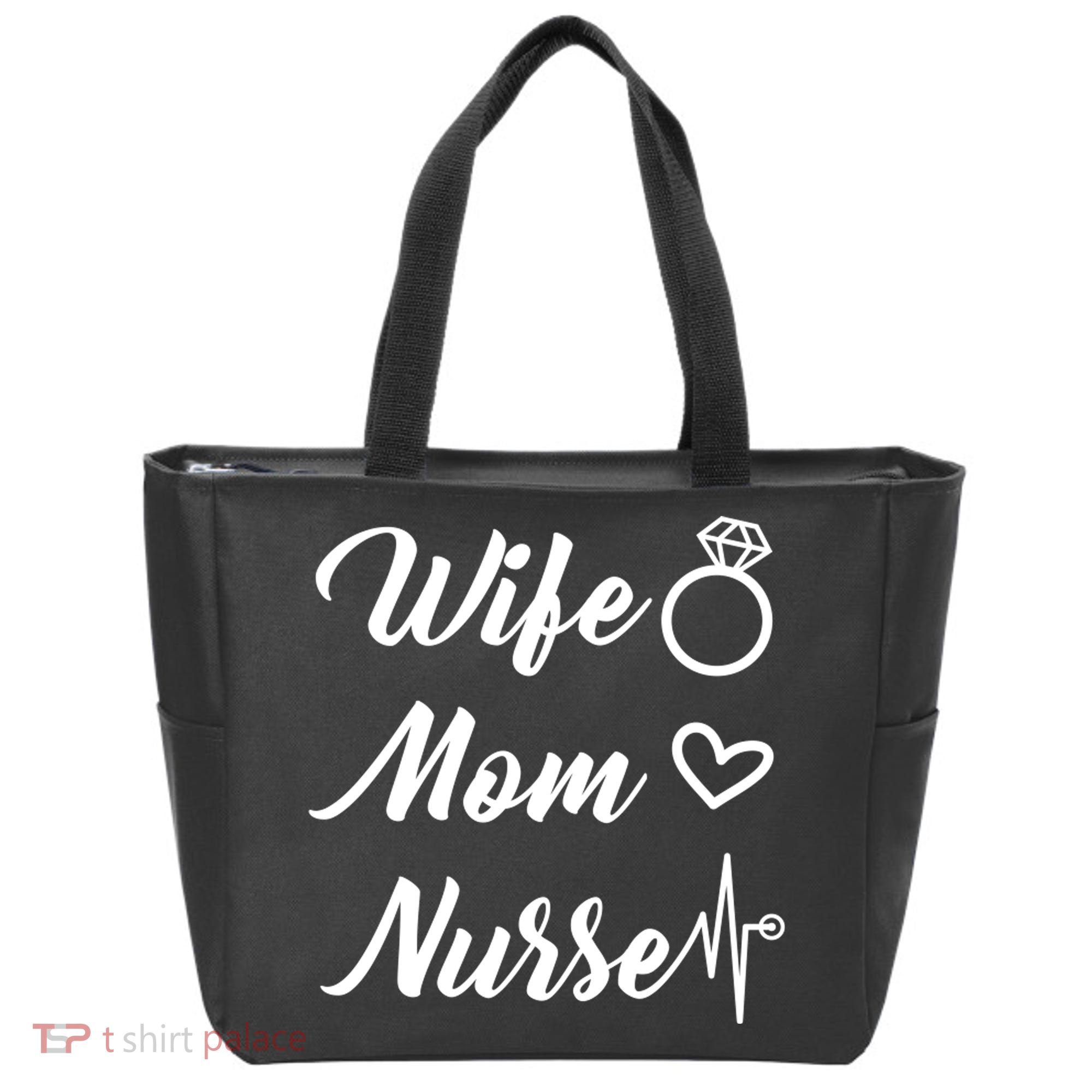 Wife Mom Nurse Cute Gift Tote Bag