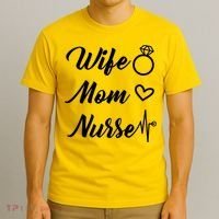Wife Mom Nurse Cute Gift T-Shirt thumb 3