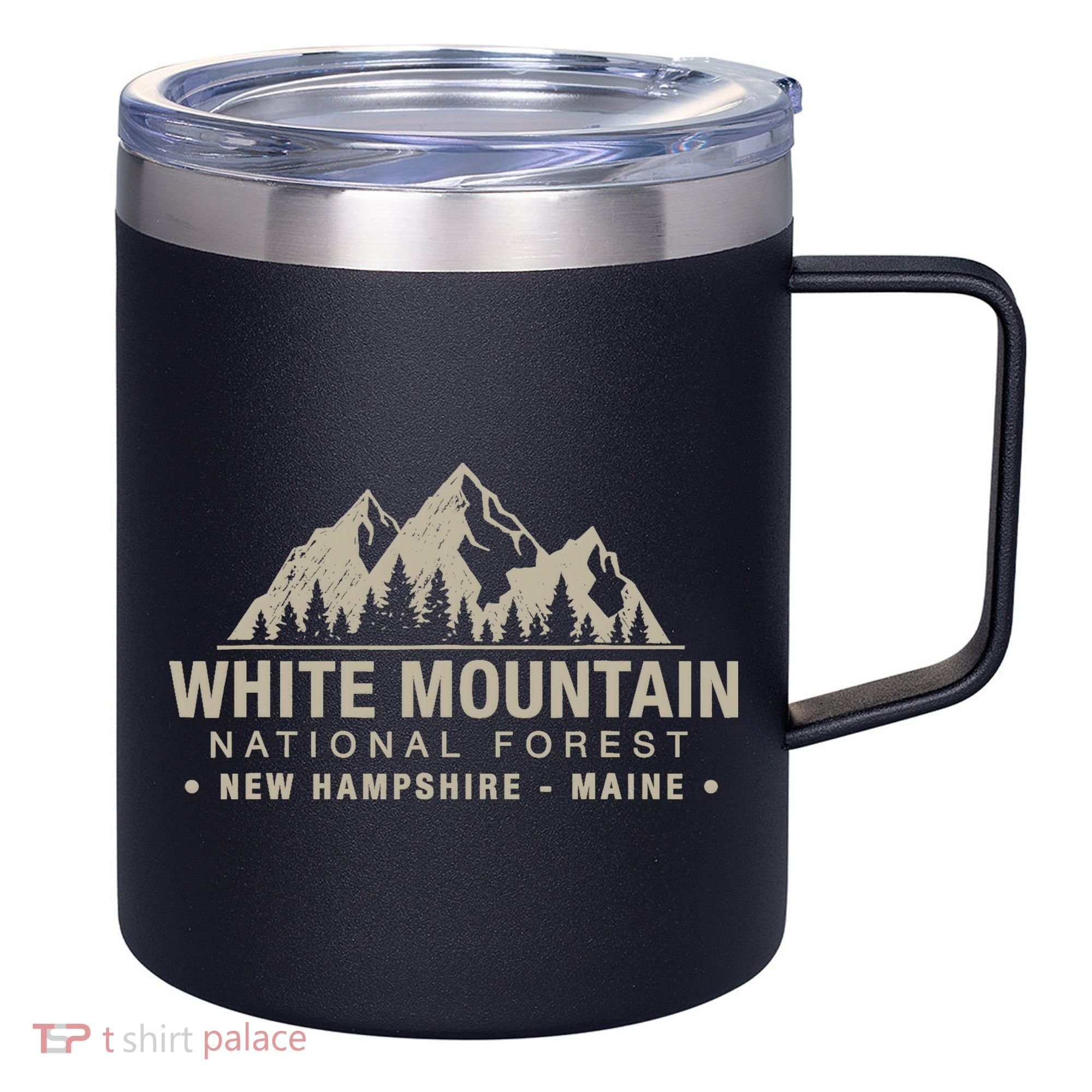 White Mountain National Forest New Hampshire Maine 12oz Stainless Steel Coffee Mug
