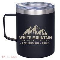 White Mountain National Forest New Hampshire Maine 12oz Stainless Steel Coffee Mug thumb 2