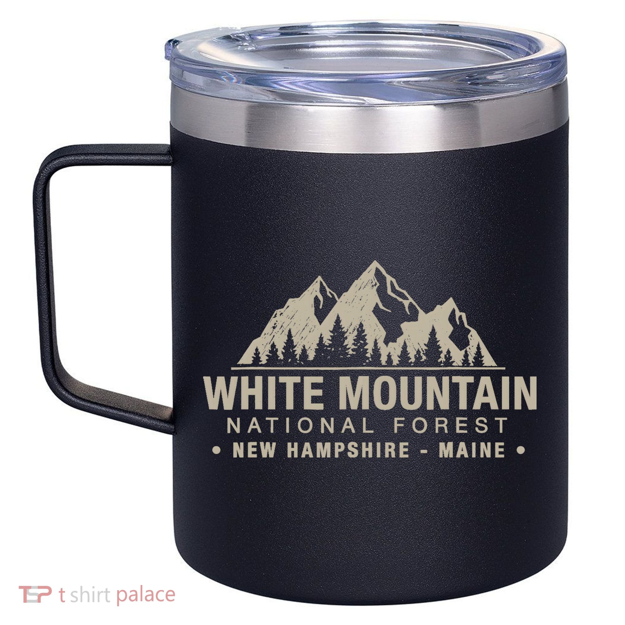 White Mountain National Forest New Hampshire Maine 12oz Stainless Steel Coffee Mug