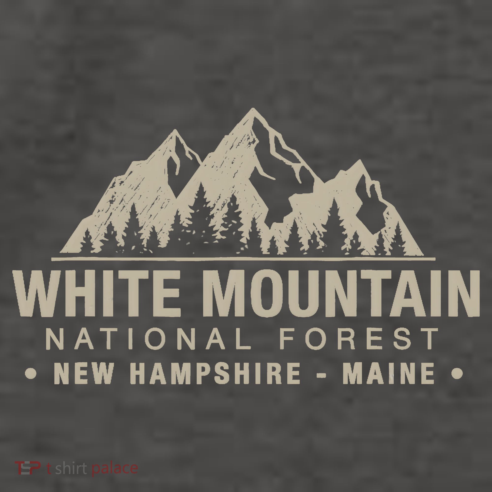White Mountain National Forest New Hampshire Maine Vector Backpack