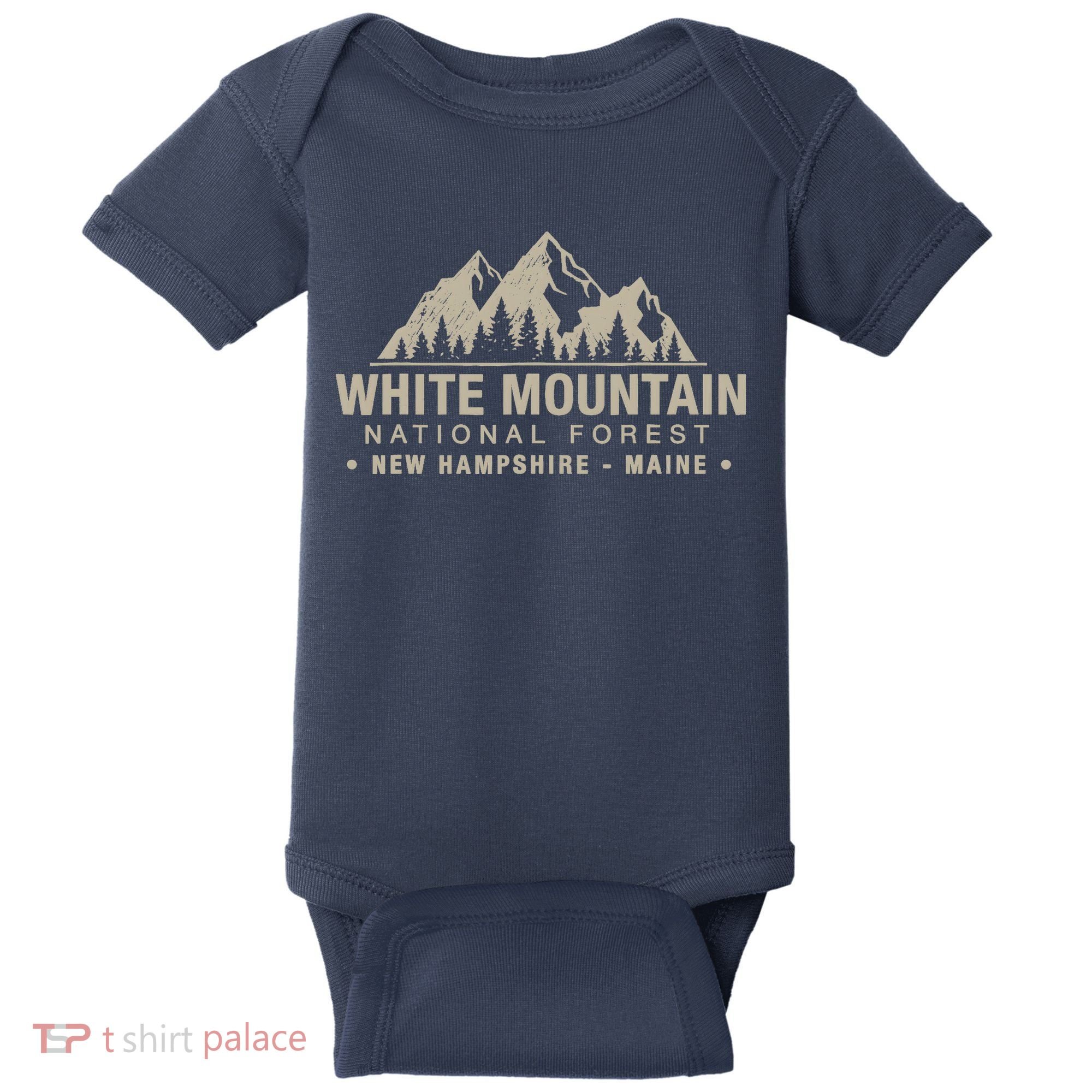 White Mountain National Forest New Hampshire Maine Baby Bodysuit