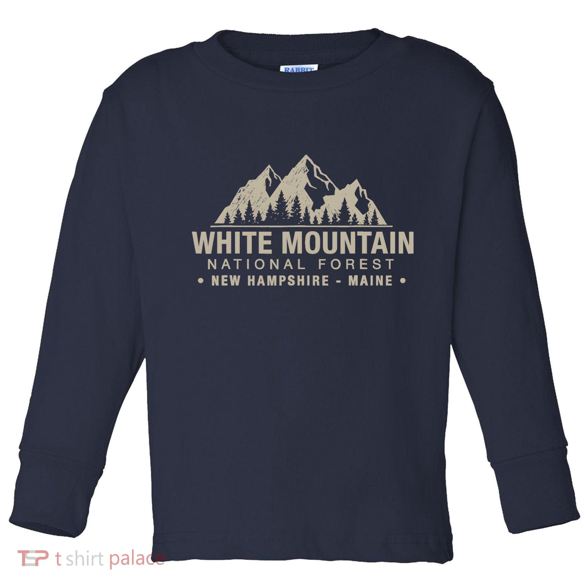 White Mountain National Forest New Hampshire Maine Toddler Long Sleeve Shirt