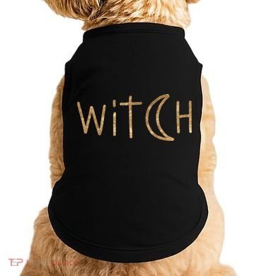 Witch Moon October Halloween Doggie Tank