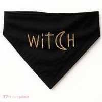 Witch Moon October Halloween USA-Made Doggie Bandana thumb 0