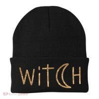 Witch Moon October Halloween Beanie thumb 0